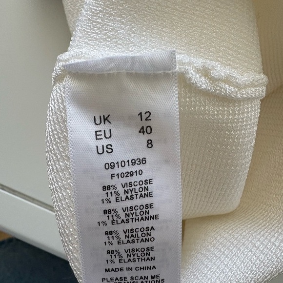 ASOS White Asymmetrical Mini Pencil Skirt - Picture 6 of 6